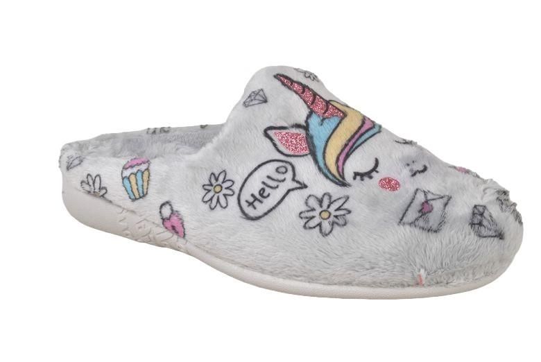 Zapatillas niña andar por casa zueco Unicornio Vul·ladi