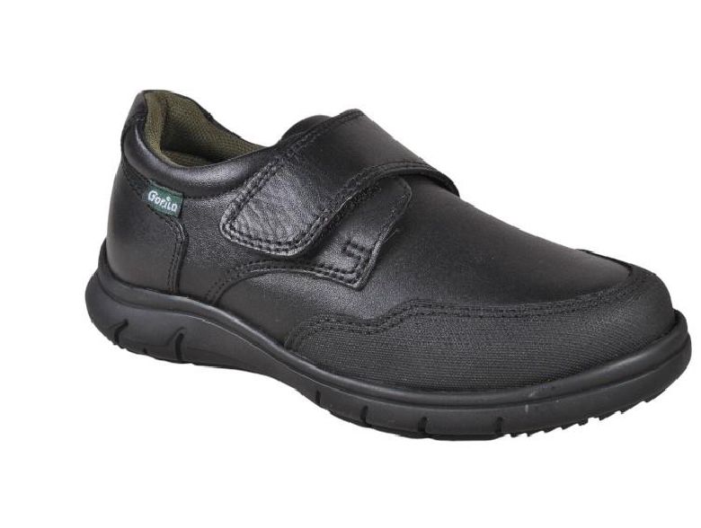 BLUCHER COLEGIAL VELCRO PIEL GORILA