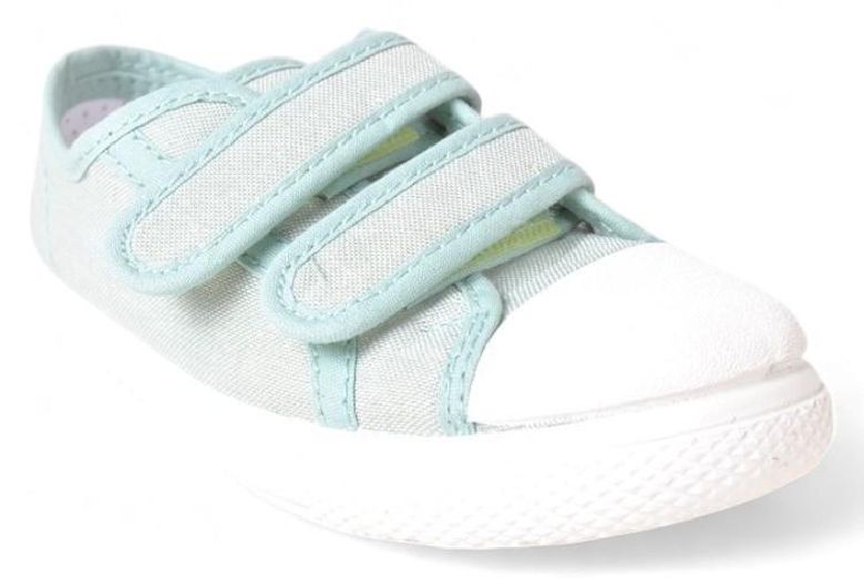 Zapatillas lona niños velcros y puntera goma Vul*ladi